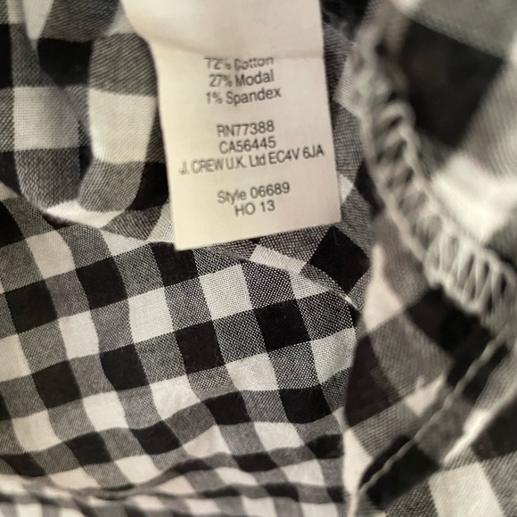 J. Crew Gingham Lightweight Button Up - Picture 3 of 6